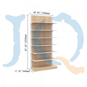 High-Quality Wooden Gondola Shelving