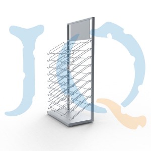 Decorative materials display rack