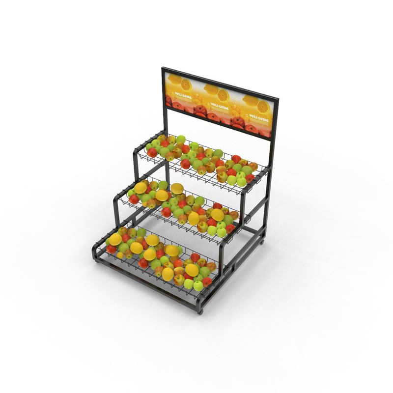 New Arrival China Nail Polish Rack -
 Three-Layer Fruit Display Rack – Jiquan