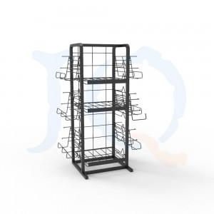 Factory Cheap Hot Merchandise Shelving -
 Retail magazines and newspapers Wire Display Rack – Jiquan