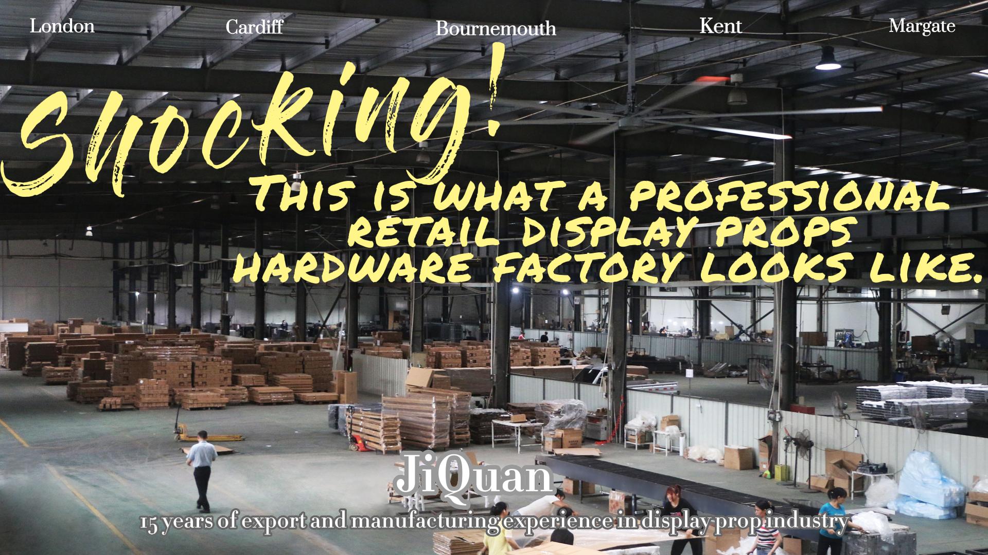 Shocking! This is what a professional retail display props hardware factory looks like