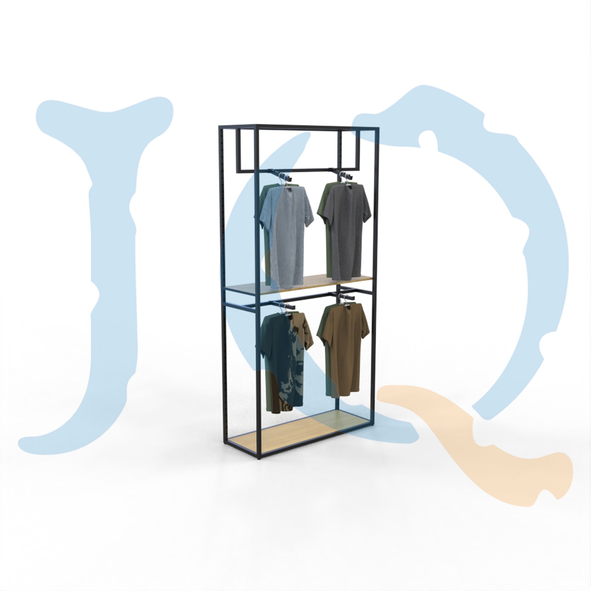 Double-layer T shirt display