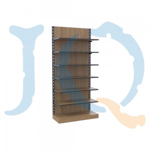 High-Quality Wooden Gondola Shelving