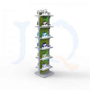 Good quality Clothing Shelves -
 Retail clothing store metal shoe rack – Jiquan