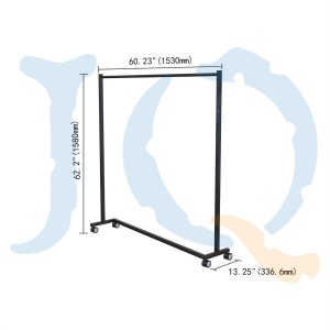 Durable Black Z Clothing Rack